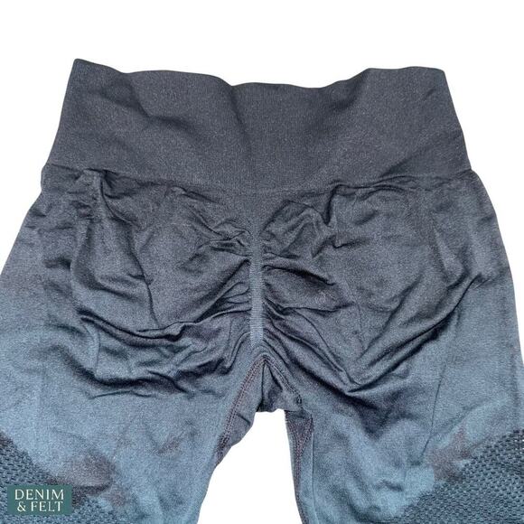 Halara Dark Green Tie Dye Scrunch Butt Seamless High Waist Workout Leggings Med - Picture 4 of 6